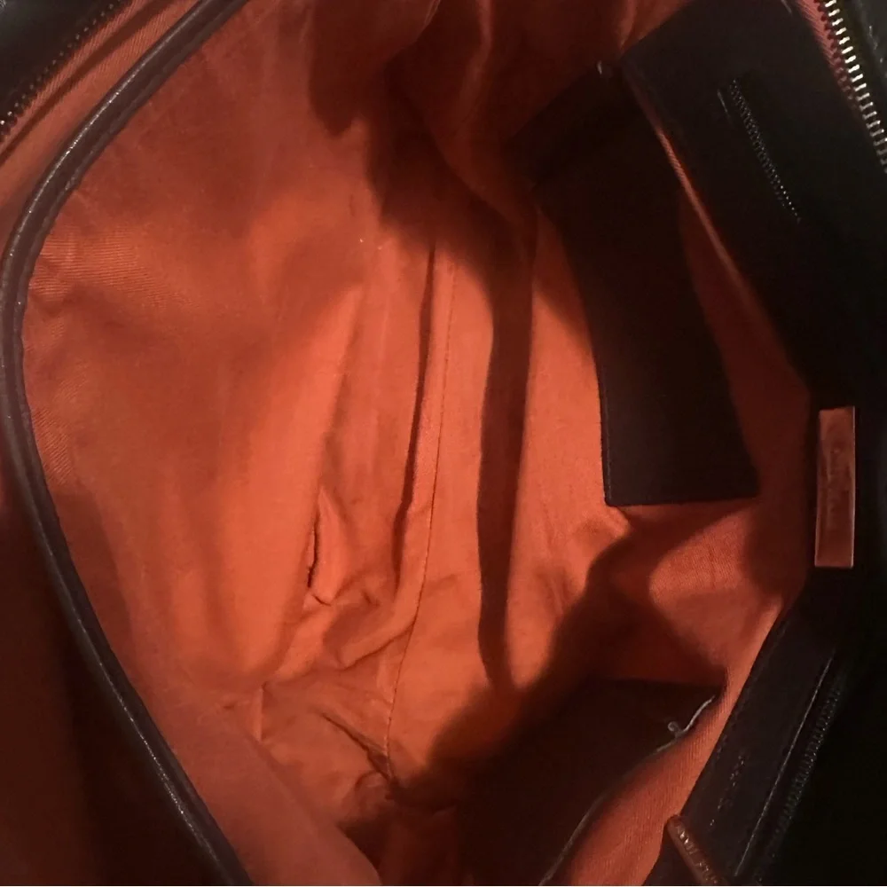 Cole Haan Black Leather Laptop Convertible Bag